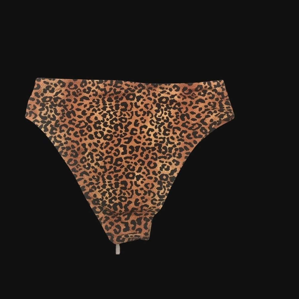 Women's High Leg Extra Cheeky Bikini Bottom Size L - Picture 2 of 4